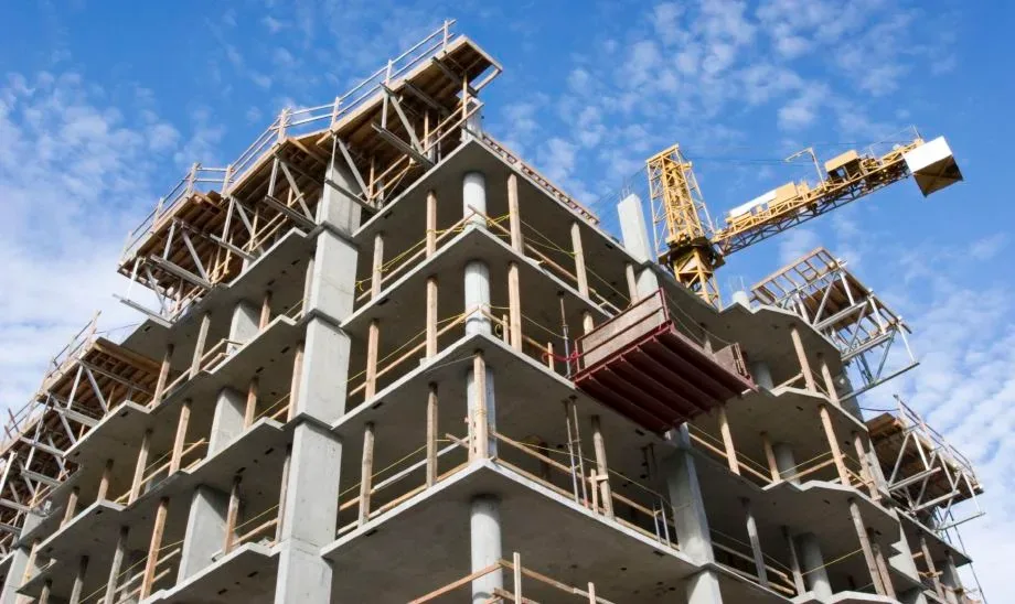 Chantier de construction de bâtiment