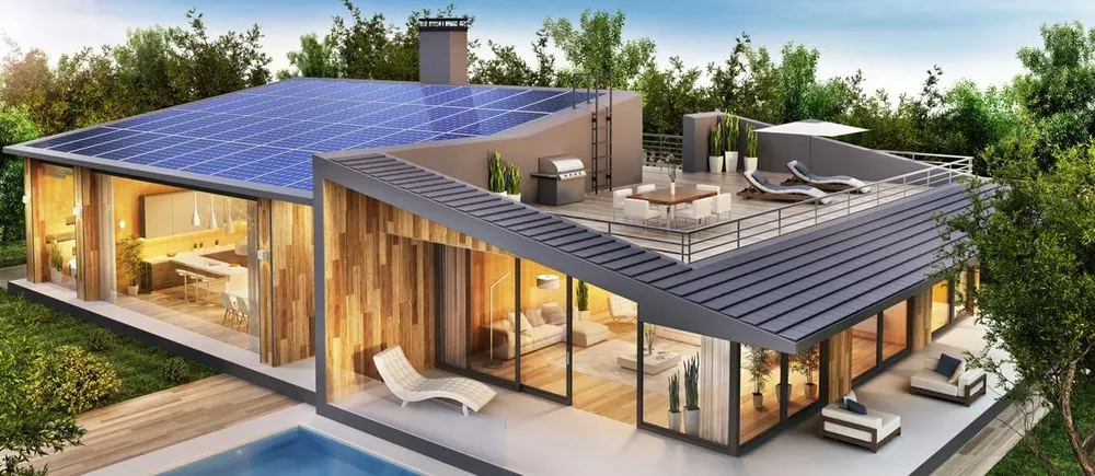 Installation solaire sur bâtiment